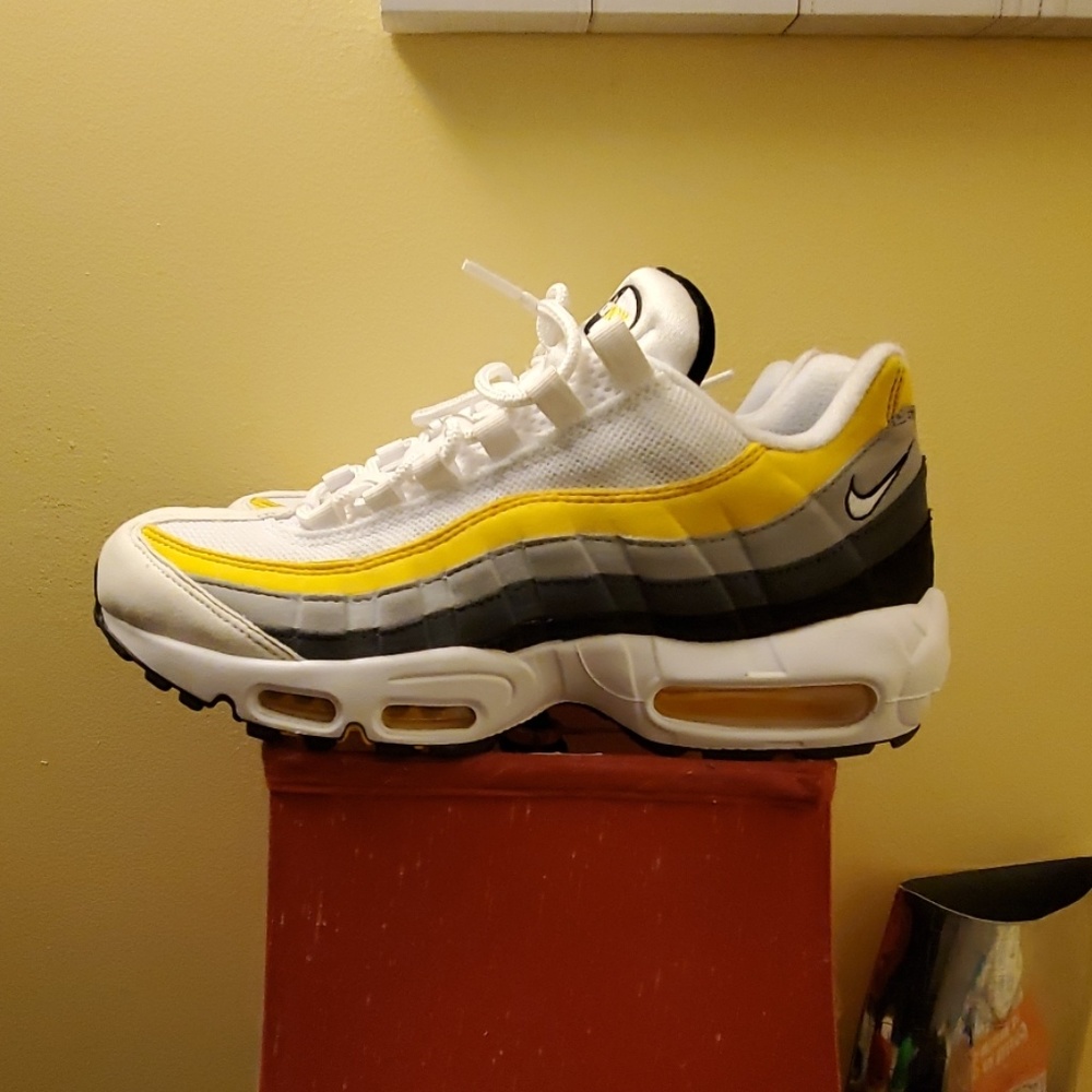 Nike Air Max 95 white, yellow, grey